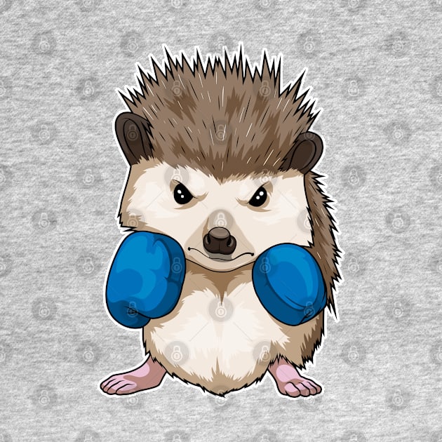 Hedgehog Boxer Boxing gloves Boxing by Markus Schnabel